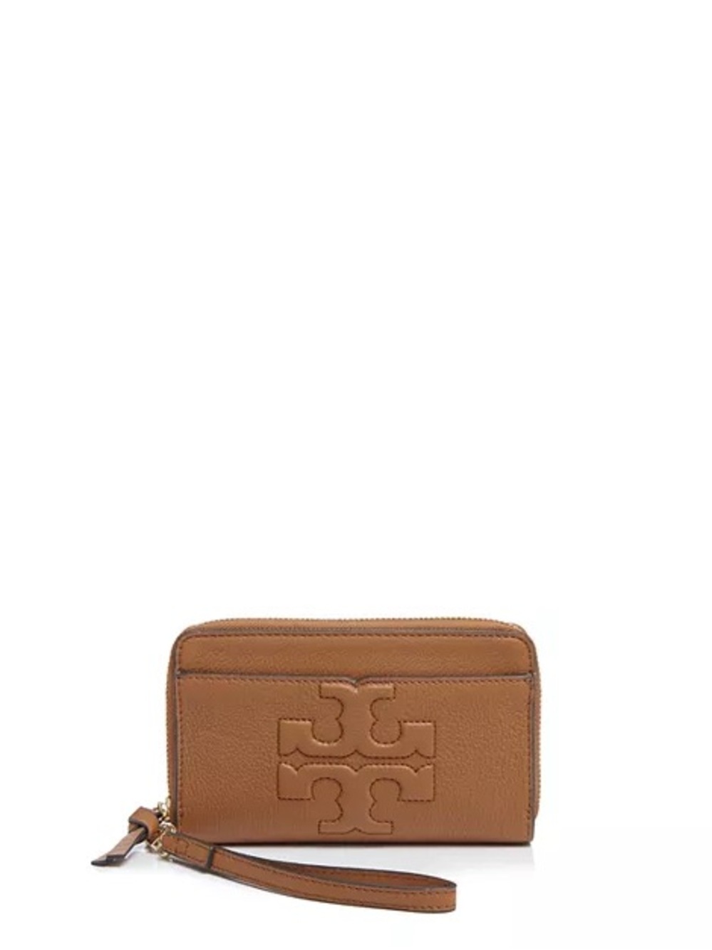 Tory Burch Tan Leather Wristlet Clutch - Picture 3 of 6